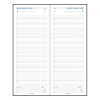 Aurora Longo Linnen dagagenda met kwartierindeling 2026 zwart (1 dag per 2 pagina) 6-talig 330147 - 2