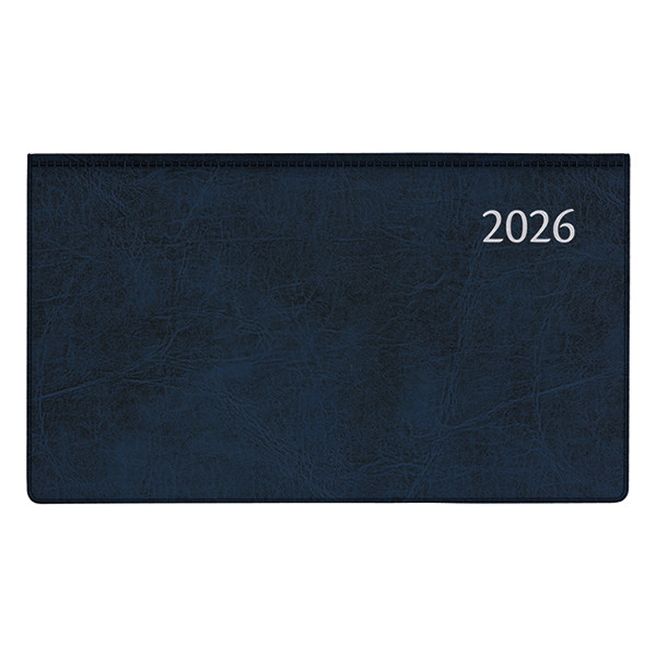 Aurora Novoplan Perl Luna weekagenda met uurindeling 2026 blauw (1 week per 2 pagina's) 6-talig 330154 - 1