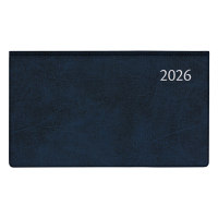 Aurora Novoplan Perl Luna weekagenda met uurindeling 2026 blauw (1 week per 2 pagina's) 6-talig 330154