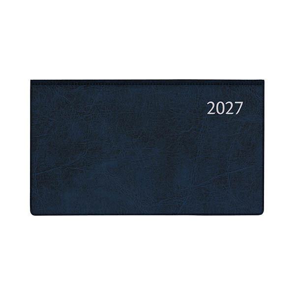 Aurora Novoplan Perl Luna weekagenda met uurindeling 2027 blauw (1 week per 2 pagina's) 6-talig 440154 - 1