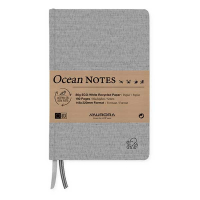 Aurora Ocean notitieboek 145 x 220 mm gelinieerd 96 vel octopus zwart 2396RTZ 330070