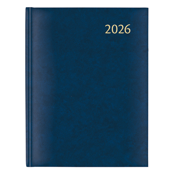 Aurora Plan-A-Week Florence weekagenda met kwartierindeling 2026 blauw (1 week per 2 pagina's) 7-talig 330131 - 1