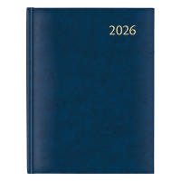 Aurora Plan-A-Week Florence weekagenda met kwartierindeling 2026 blauw (1 week per 2 pagina's) 7-talig 330131