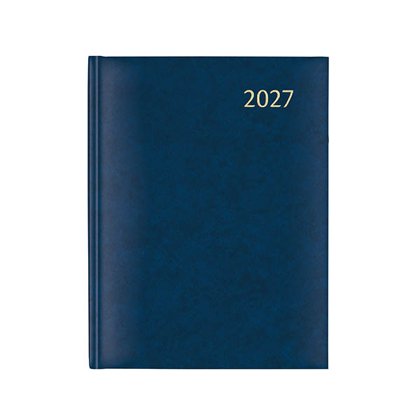 Aurora Plan-A-Week Florence weekagenda met kwartierindeling 2027 blauw (1 week per 2 pagina's) 7-talig 440131 - 1