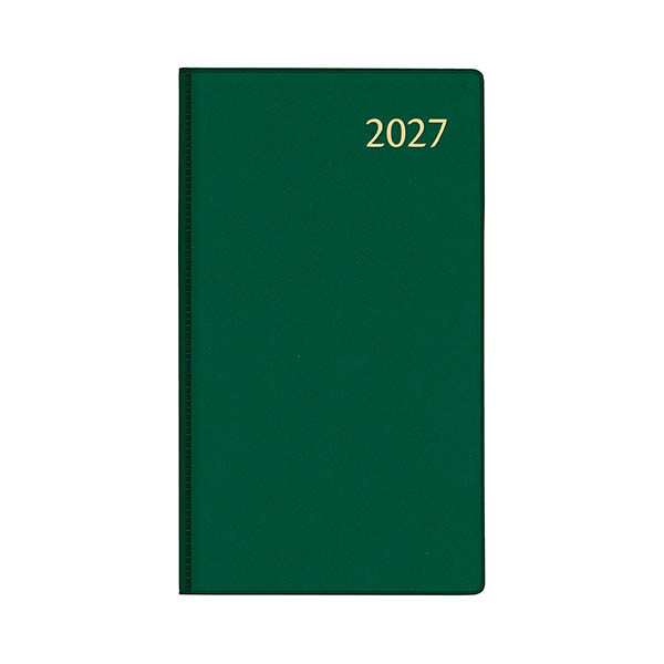 Aurora Timeplan Seta weekagenda 2027 groen (1 week per pagina) 4-talig 440169 - 1