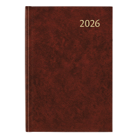 Aurora Universe Florence weekagenda met uurindeling 2026 bordeaux (1 week per 2 pagina's) 6-talig 330143