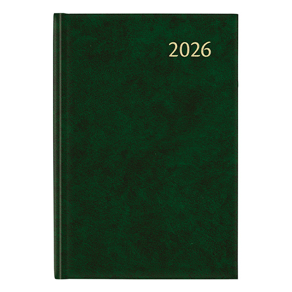 Aurora Universe Florence weekagenda met uurindeling 2026 groen (1 week per 2 pagina's) 6-talig 330144 - 1