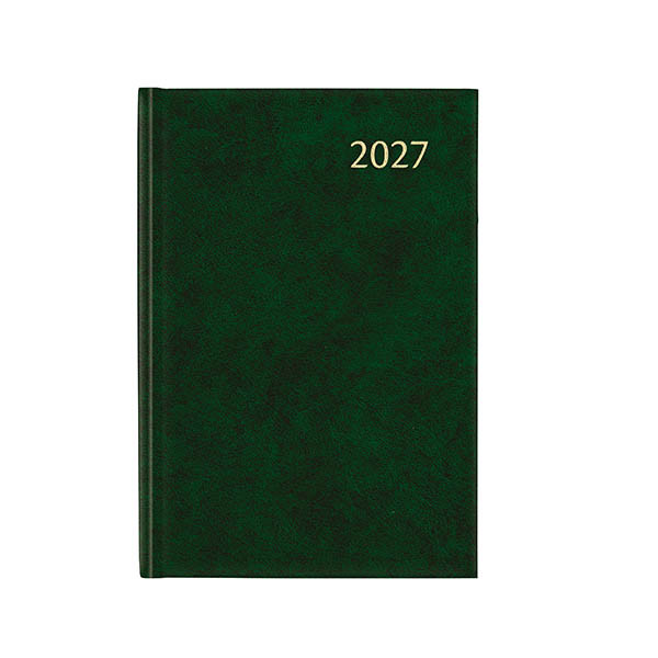 Aurora Universe Florence weekagenda met uurindeling 2027 groen (1 week per 2 pagina's) 6-talig 440144 - 1