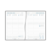 Aurora Universe Florence weekagenda met uurindeling 2027 zwart (1 week per 2 pagina's) 6-talig 440141 - 2