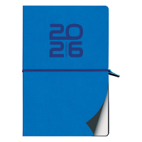 Aurora Universe Tesoro weekagenda met uurindeling 2026 blauw (1 week per 2 pagina's) 6-talig 330125