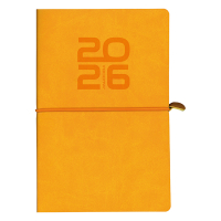 Aurora Universe Tesoro weekagenda met uurindeling 2026 oranje (1 week per 2 pagina's) 6-talig 330127