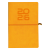 Aurora Universe Tesoro weekagenda met uurindeling 2026 oranje (1 week per 2 pagina's) 6-talig 330127 - 1