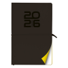 Aurora Universe Tesoro weekagenda met uurindeling 2026 zwart (1 week per 2 pagina's) 6-talig 330129 - 1