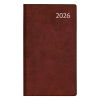 Aurora Visuplan Luna weekagenda met uurindeling 2026 bordeaux (1 week per 2 pagina's) 6-talig 330156 - 1