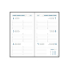 Aurora Visuplan Luna weekagenda met uurindeling 2027 blauw (1 week per 2 pagina's) 6-talig 440158 - 2