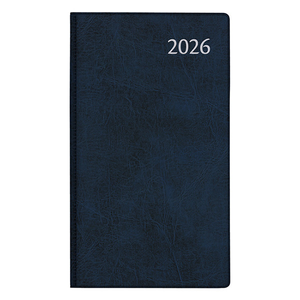 Aurora Visuplan Perl Luna weekagenda met uurindeling 2026 blauw (1 week per 2 pagina's) 6-talig 330161 - 1