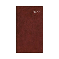Aurora Visuplan Perl Luna weekagenda met uurindeling 2027 bordeaux (1 week per 2 pagina's) 6-talig 440159