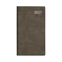 Aurora Visuplan Perl Luna weekagenda met uurindeling 2027 zwart (1 week per 2 pagina's) 6-talig 440160