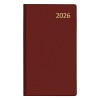 Aurora Visuplan Perl Seta weekagenda met uurindeling 2026 bordeaux (1 week per 2 pagina's) 6-talig 330164 - 1