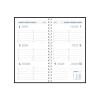 Aurora Visuplan Perl Seta weekagenda met uurindeling 2027 groen (1 week per 2 pagina's) 6-talig 440165 - 2