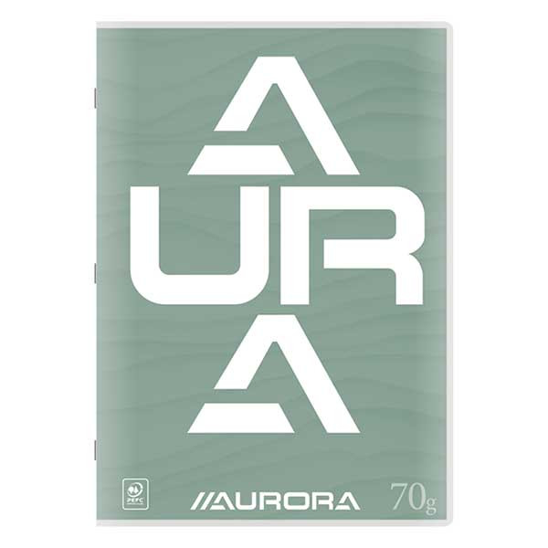Aurora geruit schrift A4 groen 36 vel (10 mm) 36LQ10/G 330104 - 1