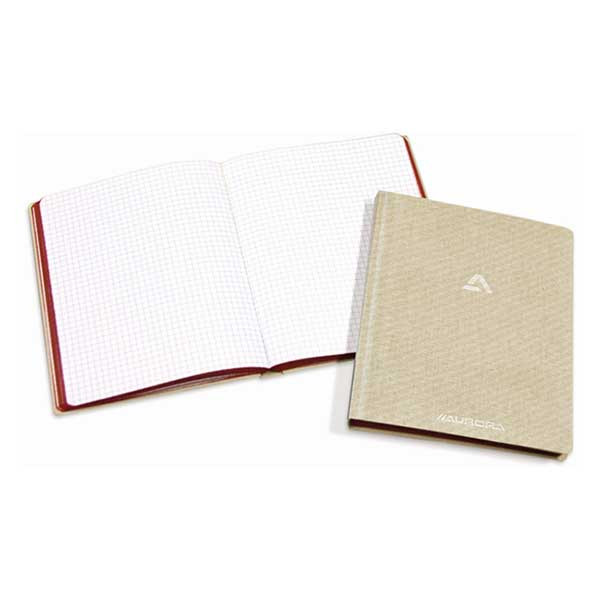 Aurora notitieboek 145 x 220 mm geruit 96 vel grijs (5 mm) 2396SQ5 330065 - 1
