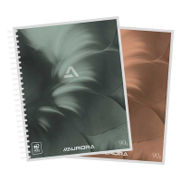 Aurora spiraalblok 165 x 210 mm gelinieerd 90 grams 50 vel assorti (10 stuks) 5C50 330041