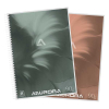 Aurora spiraalblok A4 gelinieerd 90 grams 50 vel assorti (10 stuks) 330042 - 1