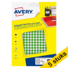 Aanbieding: 5x Avery Zweckform PET08V markeringspunten Ø 8 mm groen (2940 etiketten) 212926 - 1