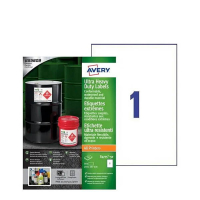 Avery B4775-50 ultra-resistente etiketten 209 x 291 mm (50 etiketten) 298400
