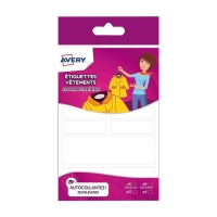 Avery ETVET36 textieletiketten 45 x 13 mm wit (36 etiketten) ETVET36 212804