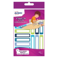 Avery Family RESM30G mini etiketten 50 x 10 mm assorti groen/blauw (30 stuks) RESM30G 212797