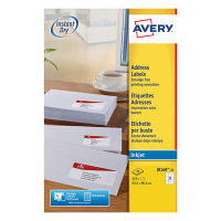 Avery J8160-25 adresetiketten A4 63,5 x 38,1 mm wit (525 etiketten) J8160-25 212302