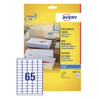 Avery J8651-10 adresetiketten A4 38,1 x 21,2 mm wit (650 etiketten) J8651-10 212258