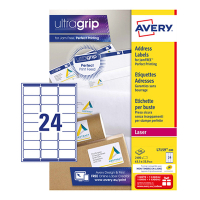 Avery L7159-100 adresetiketten A4 63,5 x 33,9 mm wit (2.400 etiketten) L7159-100 212102