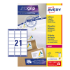 Avery L7160-100 adresetiketten A4 63,5 x 38,1 mm wit (2.100 etiketten)