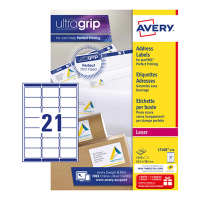 Avery L7160-250 adresetiketten A4 63,5 x 38,1 mm wit (5.250 etiketten) L7160-250 212280