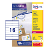 Avery L7162-250 adresetiketten A4 99,1 x 33,9 mm wit (4.000 etiketten)
