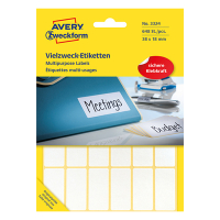 Avery Zweckform 3324 multifunctionele etiketten 38 x 18 mm wit (648 etiketten) 3324 212182