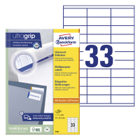 Avery Zweckform 3421 universele etiketten A4 70 x 25,4 mm wit (3.300 etiketten) 3421 212036