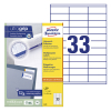 Avery Zweckform 3421 universele etiketten A4 70 x 25,4 mm wit (3.300 etiketten)