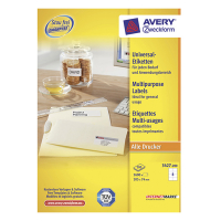Avery Zweckform 3427-200 universele etiketten A4 105 x 74 mm wit (1.600 etiketten) 3427-200 212472
