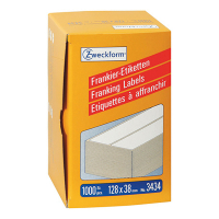 Avery Zweckform 3434 frankeeretiketten 128 x 38 mm wit (1000 etiketten) 3434 212220