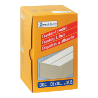 Avery Zweckform 3435 frankeeretiketten 135 x 38 mm wit (1000 etiketten) 3435 212224