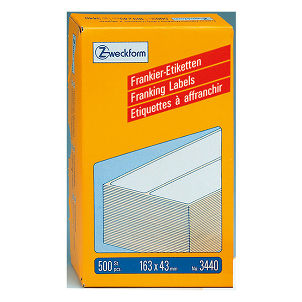 Avery Zweckform 3440 frankeeretiketten 163 x 43 mm wit (500 etiketten) 3440 212228 - 1
