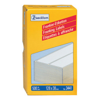 Avery Zweckform 3441 frankeeretiketten 128 x 38 mm wit (500 etiketten) 3441 212218