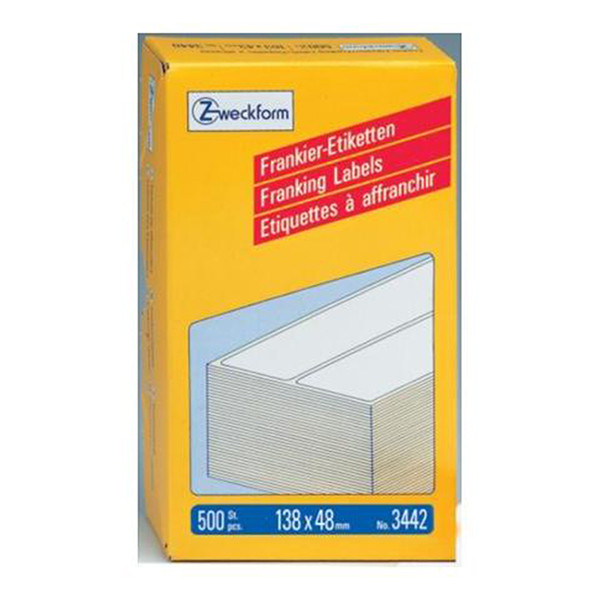 Avery Zweckform 3442 frankeeretiketten 138 x 48 mm wit (500 etiketten) 3442 212234 - 1