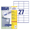 Avery Zweckform 3479 universele etiketten A4 70 x 32 mm wit (2.700 etiketten) 212038 - 1