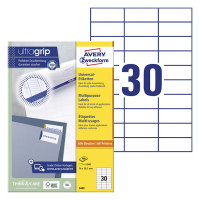 Avery Zweckform 3489 universele etiketten A4 70 x 29,7 mm wit (3.000 etiketten) 3489 212480