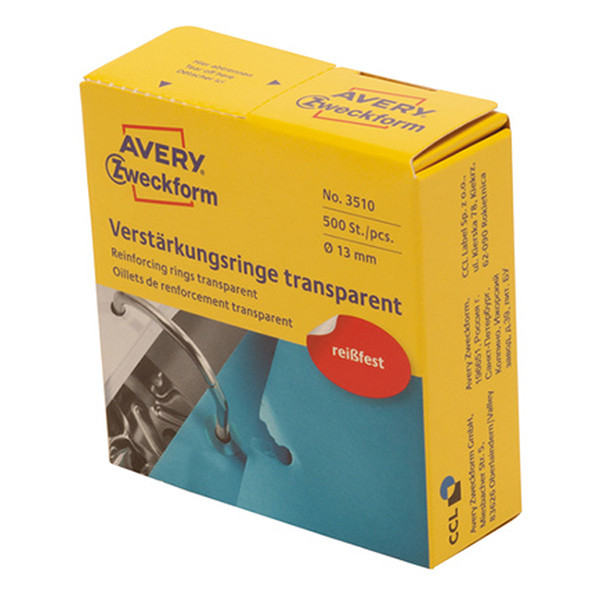 Avery Zweckform 3510 versterkingsringen Ø 13 mm transparant (500 etiketten) 3510 212458 - 1